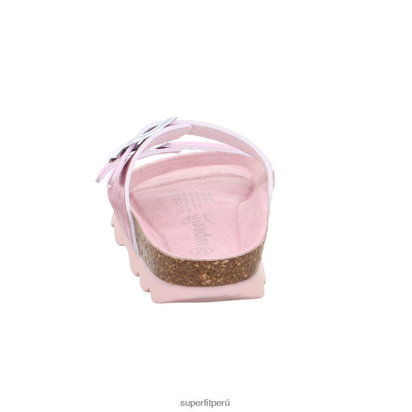 educación física Superfit niños pequeños gelatinas - zapatilla con hebilla rosa V06L24590 zapatillas