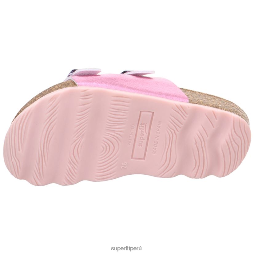 educación física Superfit niños pequeños gelatinas - zapatilla con hebilla rosa V06L24590 zapatillas