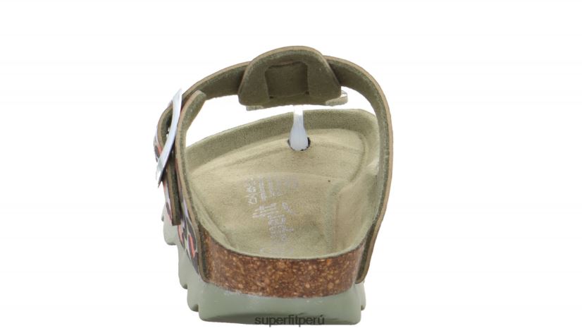 educación física Superfit niños pequeños gelatinas - zapatilla con hebilla verde/multicolor V06L24583 zapatillas