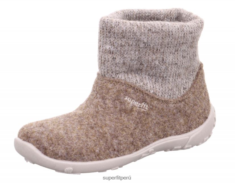 educación física Superfit niños pequeños suerte - zapatilla con deslizamiento beige V06L24596 zapatillas