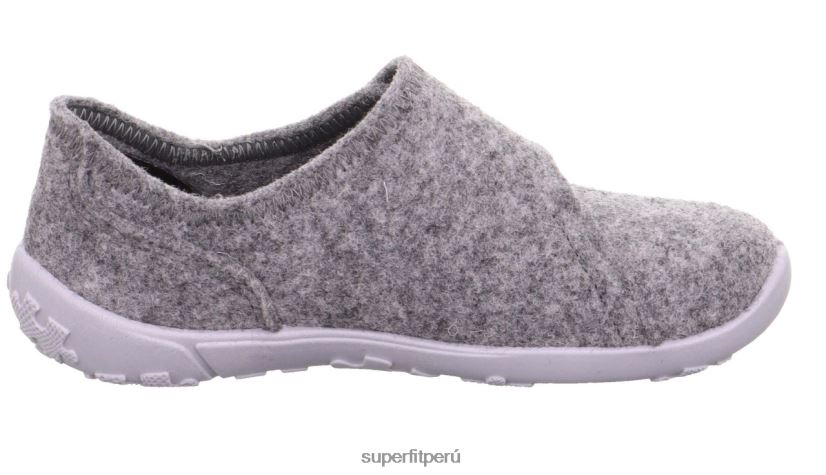 educación física Superfit niños pequeños suerte - zapatilla con deslizamiento gris V06L24602 zapatillas