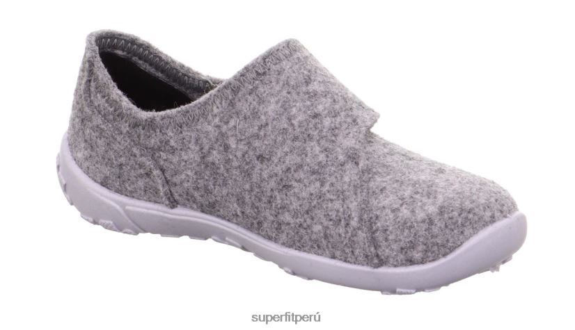 educación física Superfit niños pequeños suerte - zapatilla con deslizamiento gris V06L24602 zapatillas