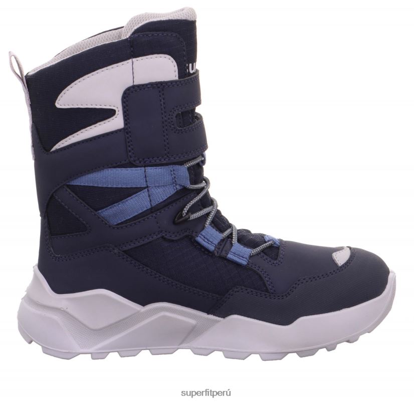 educación física Superfit niños y adolescentes cohete - bota con cierre de velcro azul/gris claro V06L24922 botas