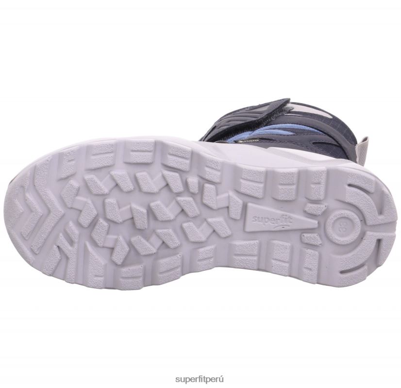 educación física Superfit niños y adolescentes cohete - bota con cierre de velcro azul/gris claro V06L24922 botas