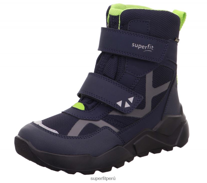 educación física Superfit niños y adolescentes cohete - bota con cierre de velcro azul verde V06L24939 botas