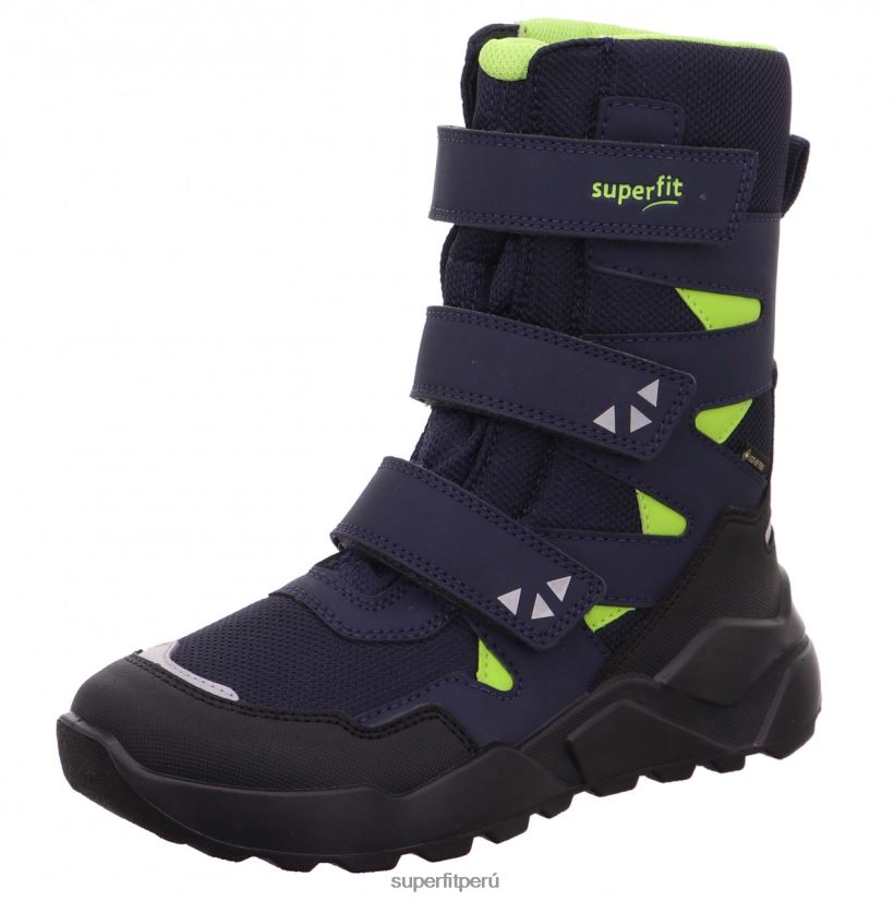 educación física Superfit niños y adolescentes cohete - bota con cierre de velcro azul verde V06L24940 botas