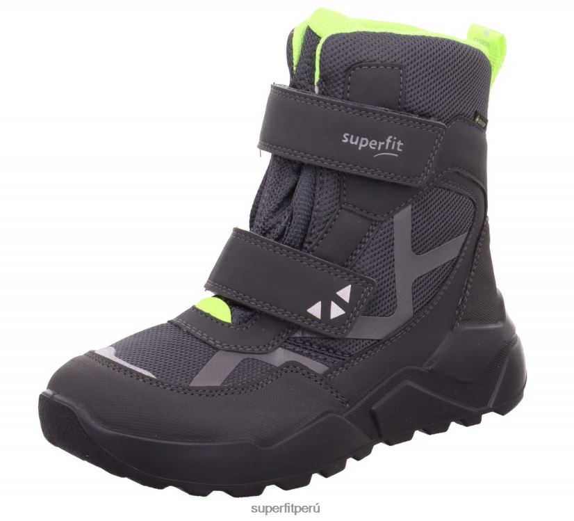 educación física Superfit niños y adolescentes cohete - bota con cierre de velcro gris/amarillo V06L24927 botas
