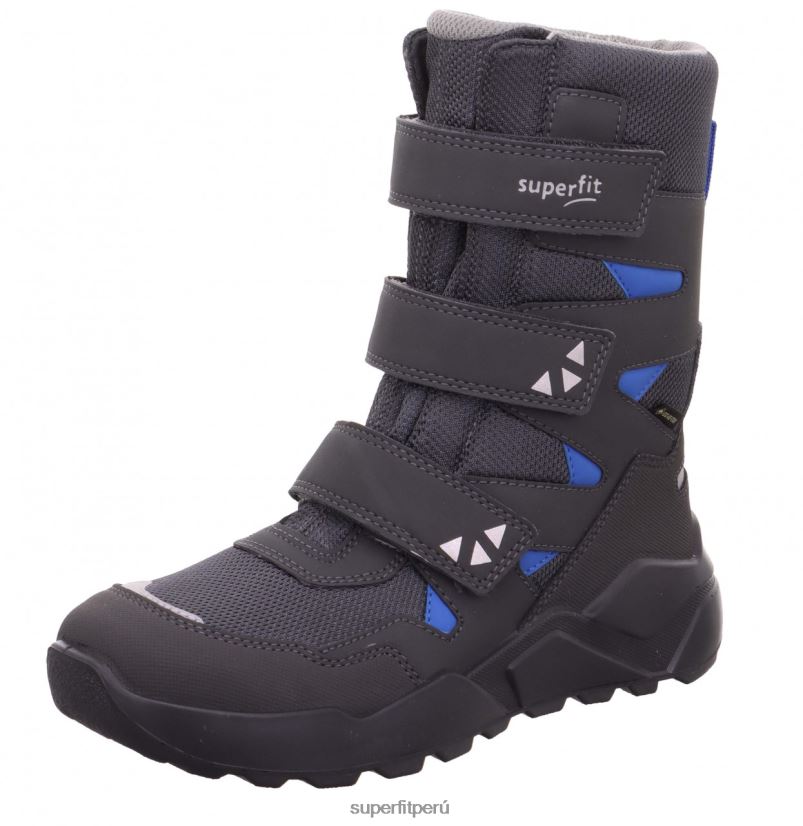 educación física Superfit niños y adolescentes cohete - bota con cierre de velcro gris azul V06L24928 botas