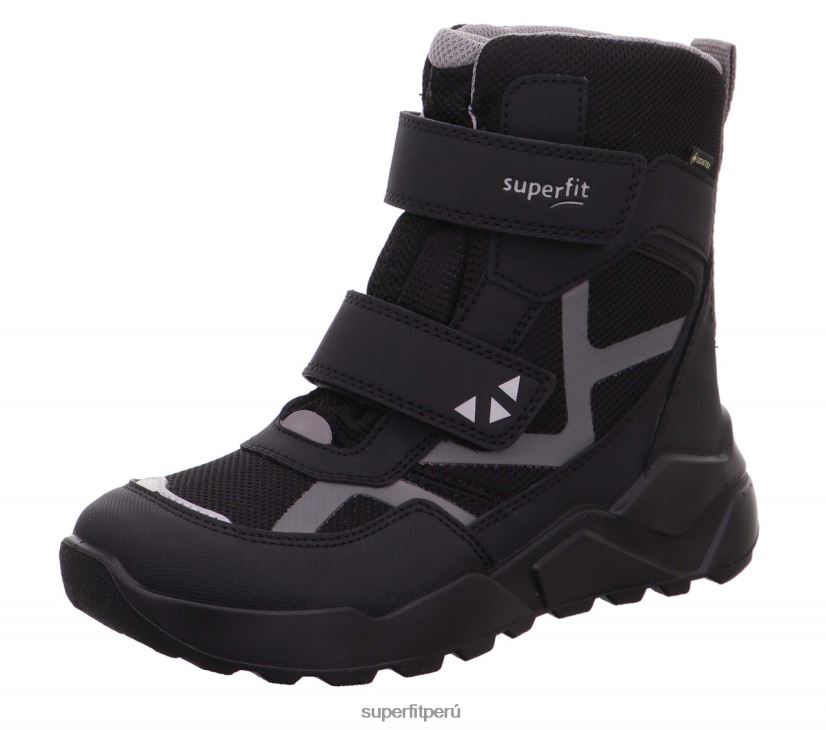 educación física Superfit niños y adolescentes cohete - bota con cierre de velcro negro/gris claro V06L24933 botas