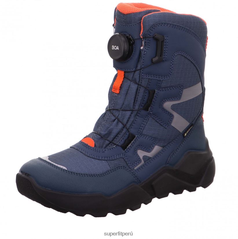 educación física Superfit niños y adolescentes cohete - bota con sistema boa fit azul/naranja V06L24919 botas