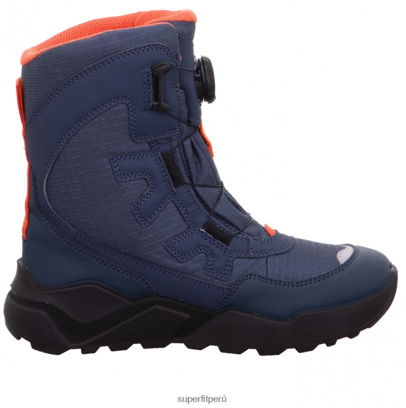 educación física Superfit niños y adolescentes cohete - bota con sistema boa fit azul/naranja V06L24919 botas