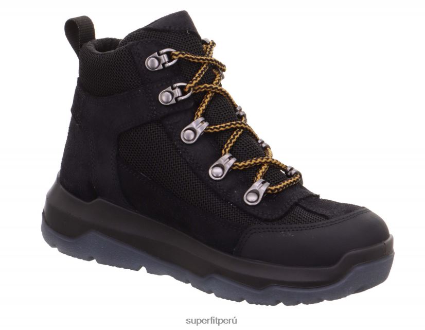 educación física Superfit niños y adolescentes espacio - bota con cordones amarillo negro V06L24912 botas