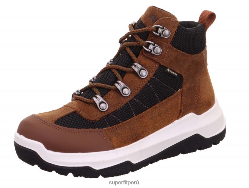 educación física Superfit niños y adolescentes espacio - bota con cordones marrón/negro V06L24917 botas
