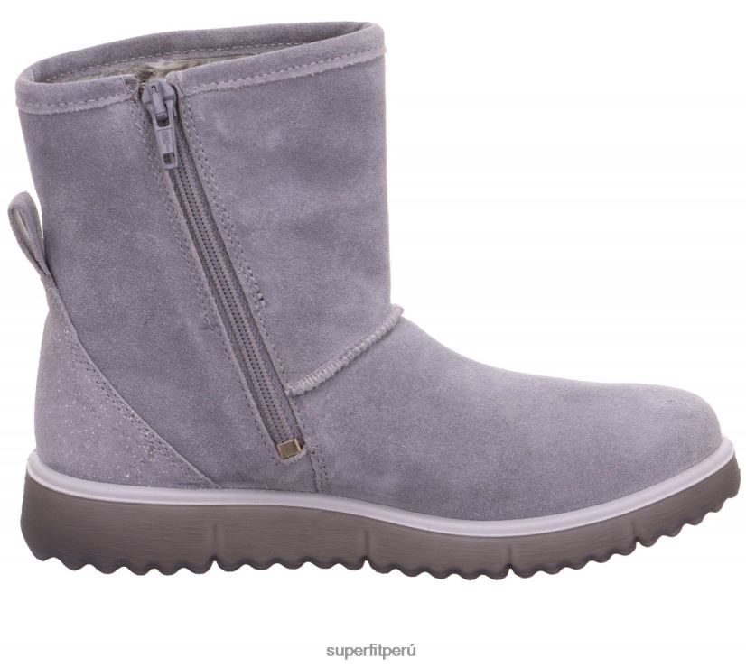 educación física Superfit niños y adolescentes lora - bota con cremallera gris claro V06L24938 botas