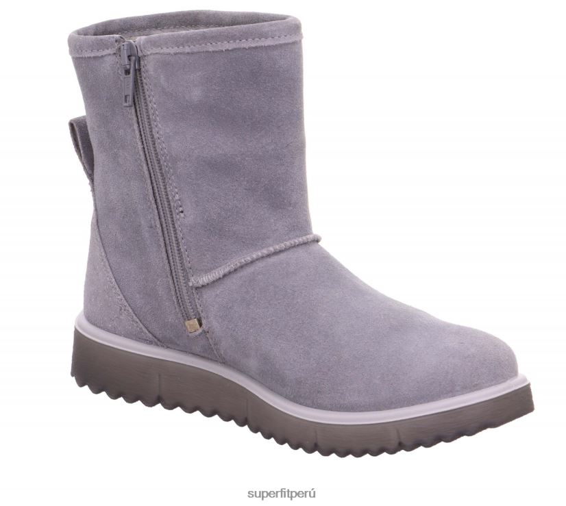 educación física Superfit niños y adolescentes lora - bota con cremallera gris claro V06L24938 botas