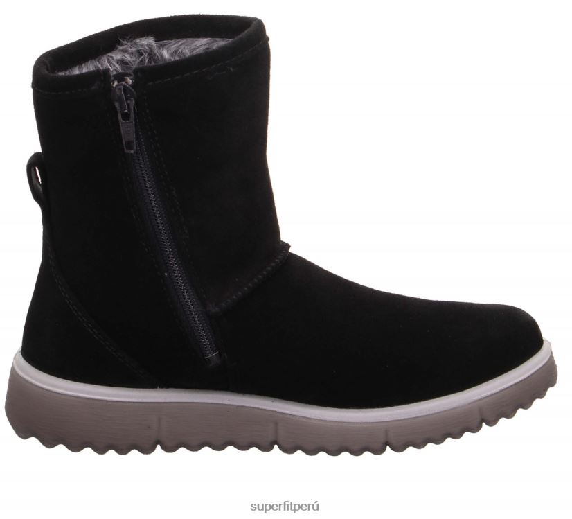 educación física Superfit niños y adolescentes lora - bota con cremallera negro V06L24929 botas