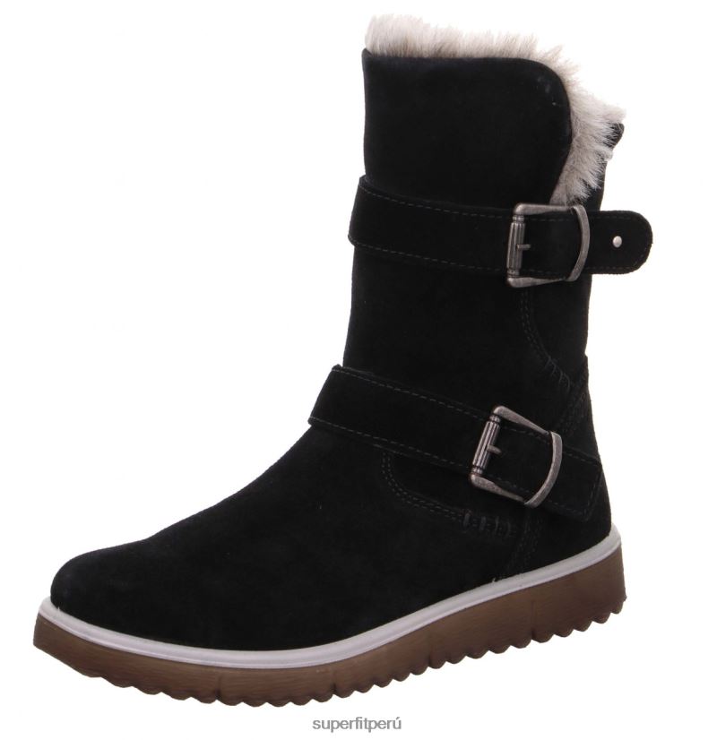 educación física Superfit niños y adolescentes lora - bota con cremallera negro V06L24934 botas