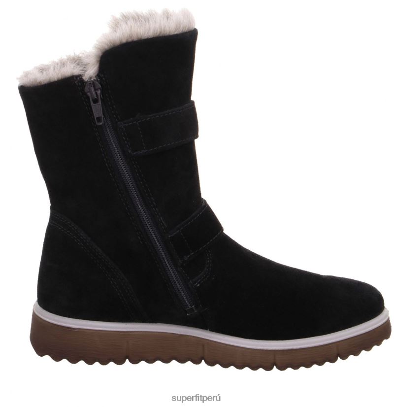educación física Superfit niños y adolescentes lora - bota con cremallera negro V06L24934 botas