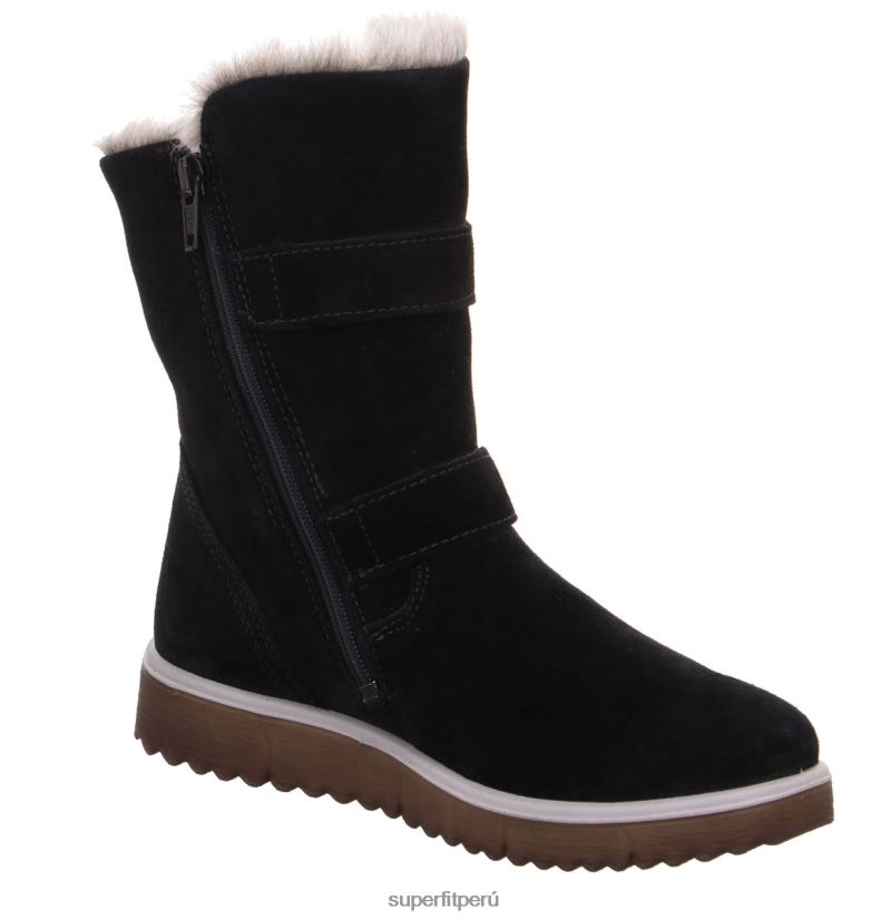 educación física Superfit niños y adolescentes lora - bota con cremallera negro V06L24934 botas