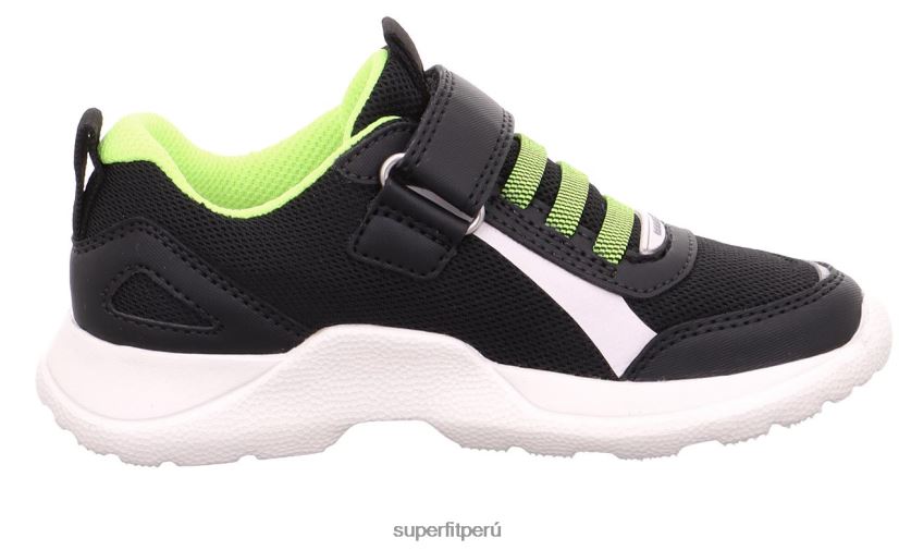 educación física Superfit niños y adolescentes rush - zapatillas bajas con cierre de velcro amarillo negro V06L24528 zapatillas