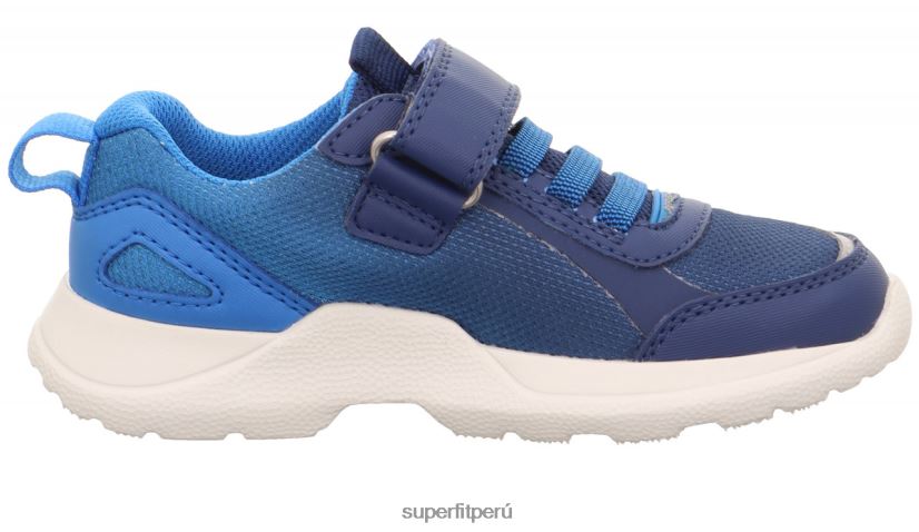 educación física Superfit niños y adolescentes rush - zapatillas bajas con cierre de velcro azul V06L24523 zapatillas