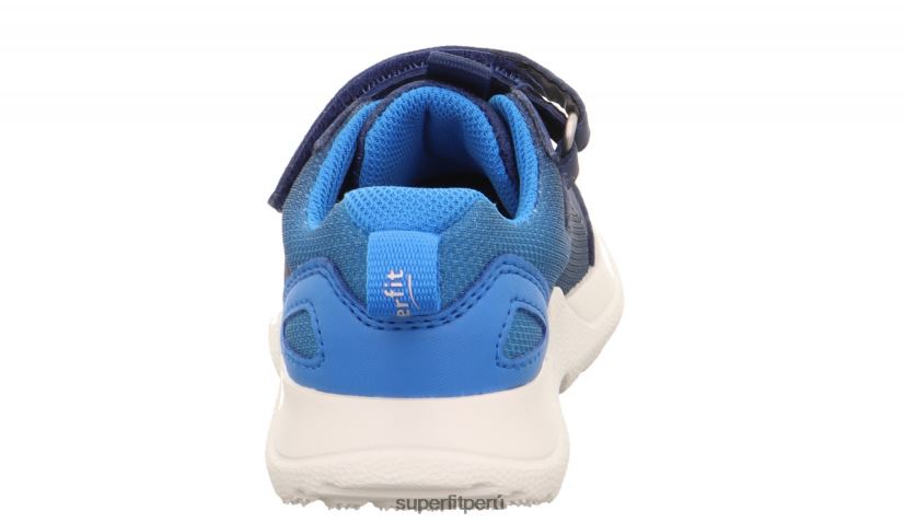 educación física Superfit niños y adolescentes rush - zapatillas bajas con cierre de velcro azul V06L24523 zapatillas