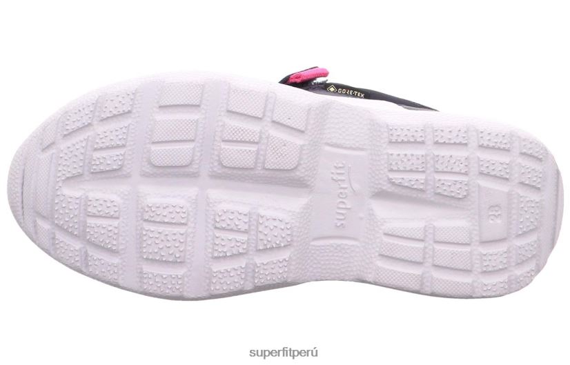 educación física Superfit niños y adolescentes rush - zapatillas bajas con cierre de velcro azul rosado V06L24518 zapatillas
