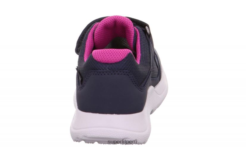 educación física Superfit niños y adolescentes rush - zapatillas bajas con cierre de velcro azul rosado V06L24537 zapatillas