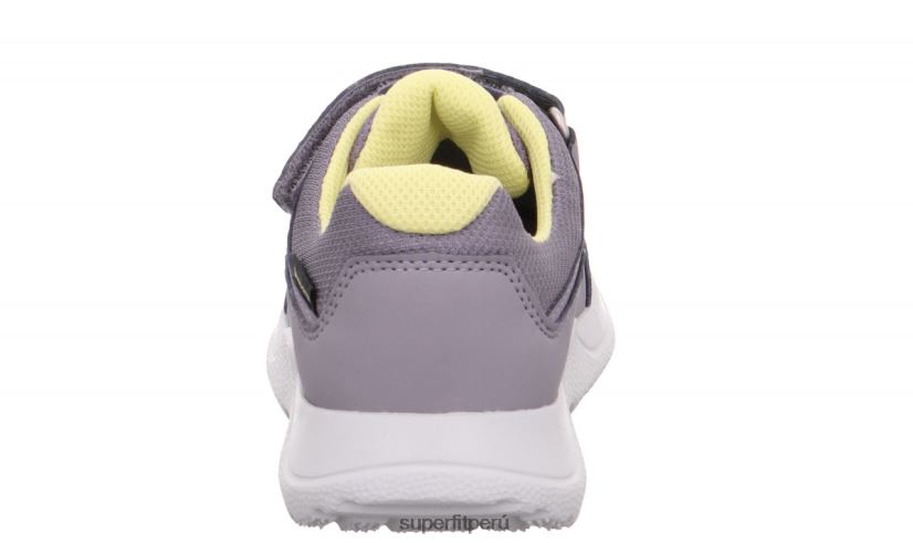 educación física Superfit niños y adolescentes rush - zapatillas bajas con cierre de velcro morado/amarillo V06L24534 zapatillas