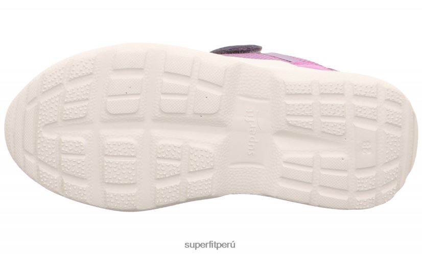 educación física Superfit niños y adolescentes rush - zapatillas bajas con cierre de velcro púrpura V06L24522 zapatillas