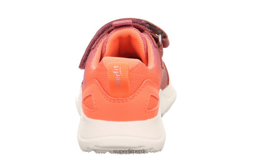 educación física Superfit niños y adolescentes rush - zapatillas bajas con cierre de velcro rosa/naranja V06L24521 zapatillas