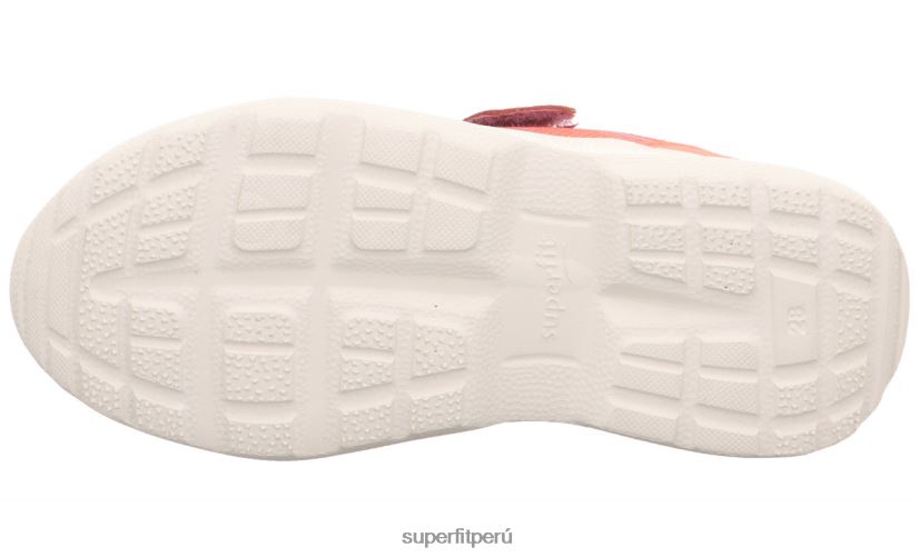 educación física Superfit niños y adolescentes rush - zapatillas bajas con cierre de velcro rosa/naranja V06L24521 zapatillas