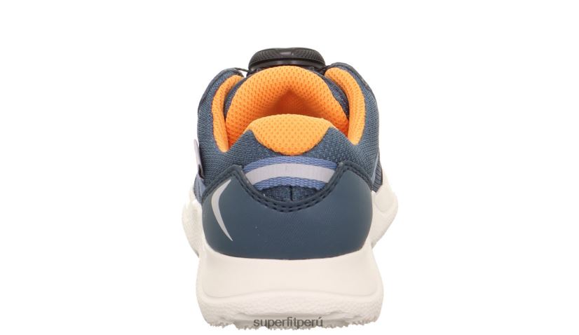 educación física Superfit niños y adolescentes rush - zapatillas bajas con sistema boa fit azul/naranja V06L24530 zapatillas