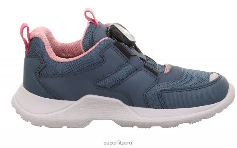 educación física Superfit niños y adolescentes rush - zapatillas bajas con sistema boa fit azul rosado V06L24532 zapatillas