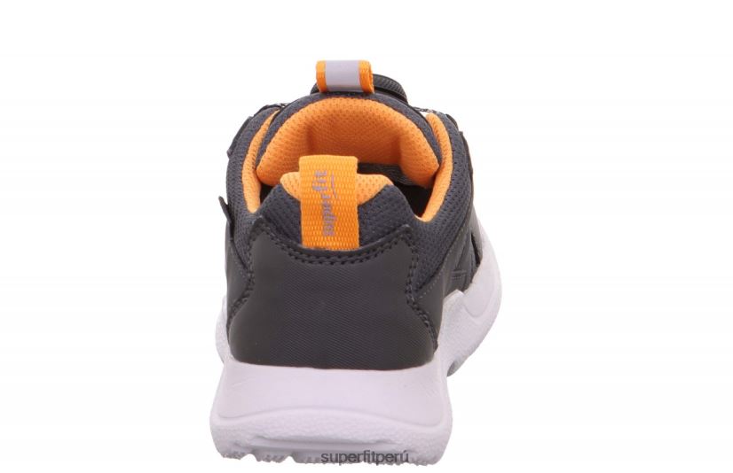 educación física Superfit niños y adolescentes rush - zapatillas bajas con sistema boa fit gris/naranja V06L24536 zapatillas