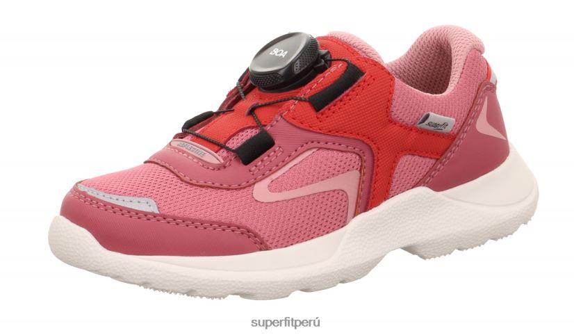 educación física Superfit niños y adolescentes rush - zapatillas bajas con sistema boa fit rosa V06L24520 zapatillas