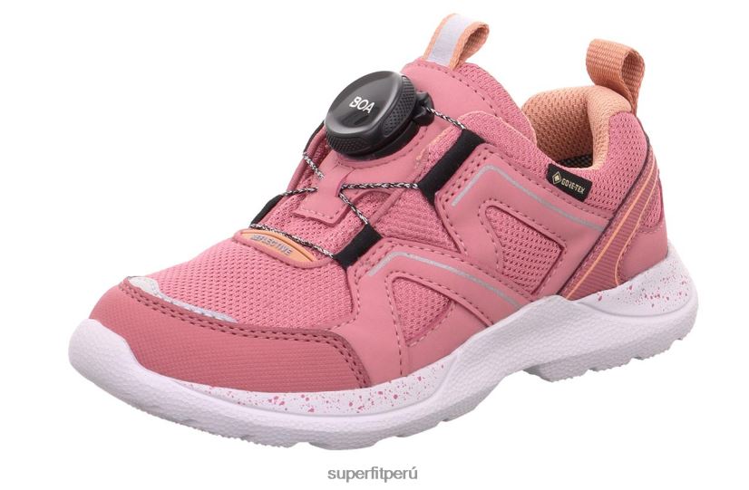 educación física Superfit niños y adolescentes rush - zapatillas bajas con sistema boa fit rosa/naranja V06L24525 zapatillas