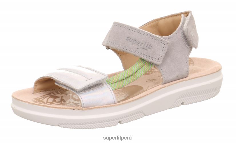 educación física Superfit niños y adolescentes paloma - sandalia con cierre de velcro gris claro V06L24878 zapatos de verano