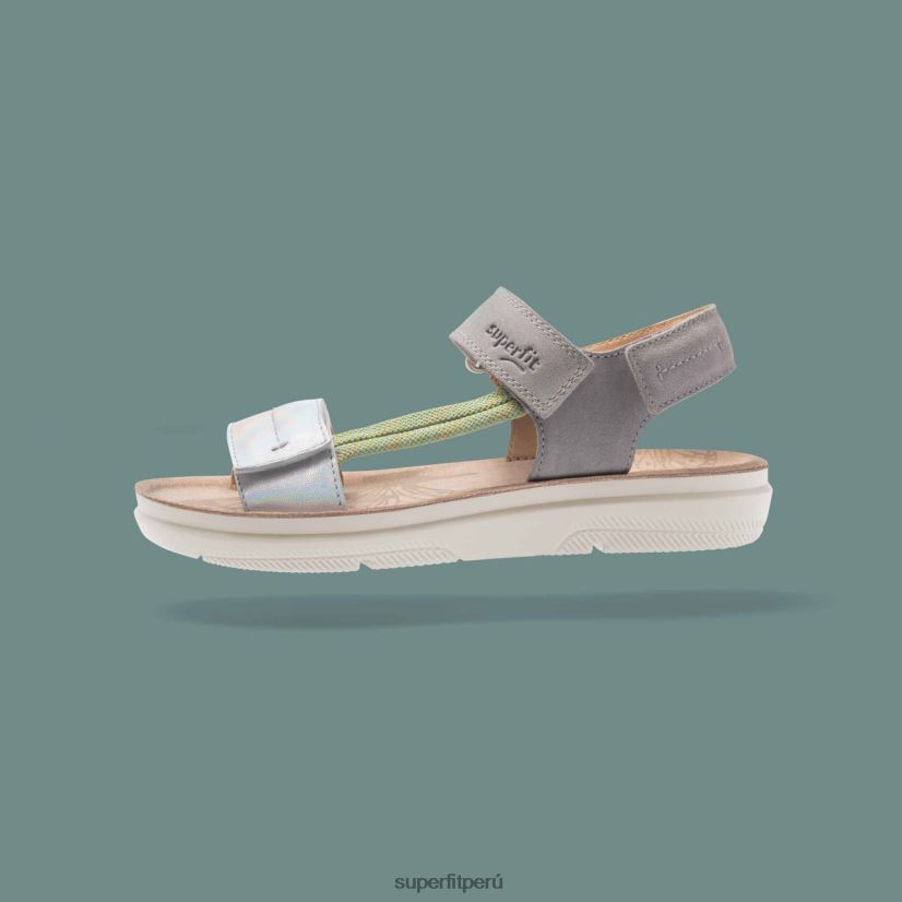 educación física Superfit niños y adolescentes paloma - sandalia con cierre de velcro gris claro V06L24878 zapatos de verano