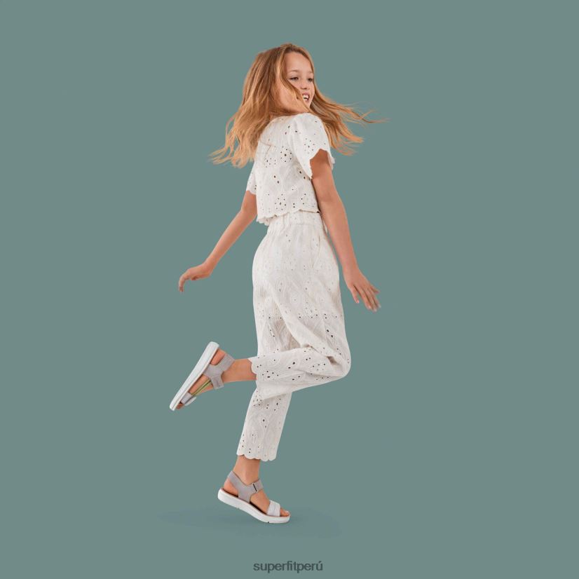 educación física Superfit niños y adolescentes paloma - sandalia con cierre de velcro gris claro V06L24878 zapatos de verano
