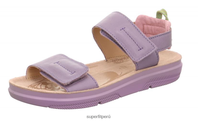 educación física Superfit niños y adolescentes paloma - sandalia con cierre de velcro púrpura V06L24876 zapatos de verano