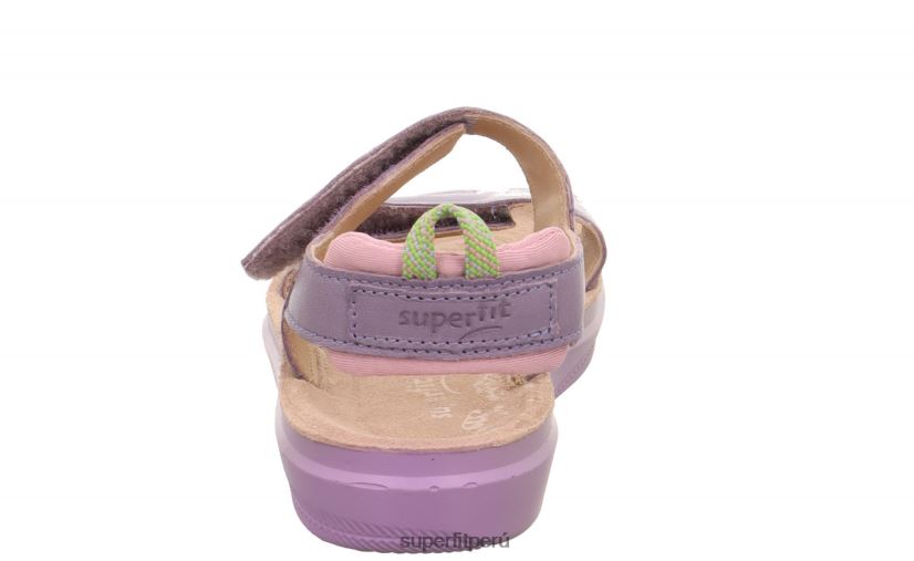 educación física Superfit niños y adolescentes paloma - sandalia con cierre de velcro púrpura V06L24876 zapatos de verano
