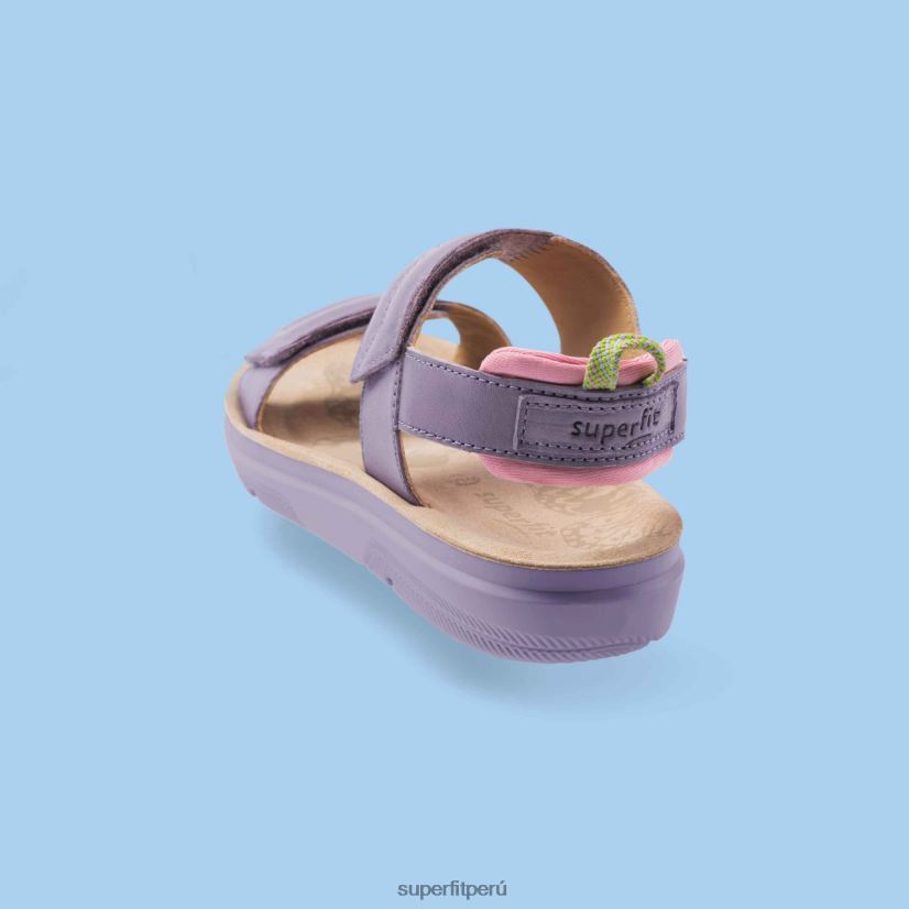 educación física Superfit niños y adolescentes paloma - sandalia con cierre de velcro púrpura V06L24876 zapatos de verano