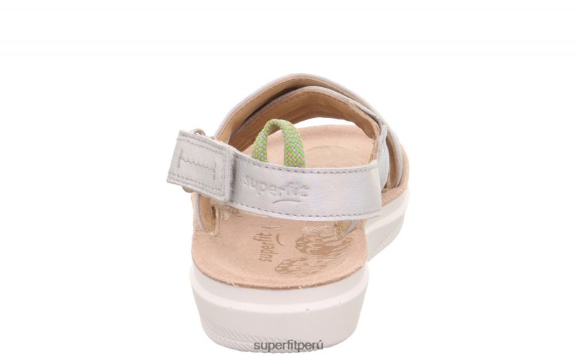 educación física Superfit niños y adolescentes paloma - sandalia con cierre de velcro plata V06L24870 zapatos de verano