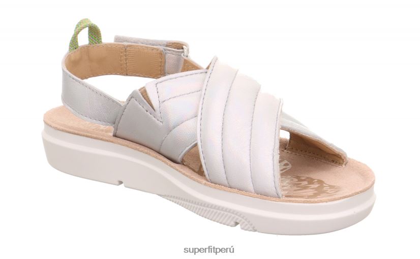 educación física Superfit niños y adolescentes paloma - sandalia con cierre de velcro plata V06L24870 zapatos de verano